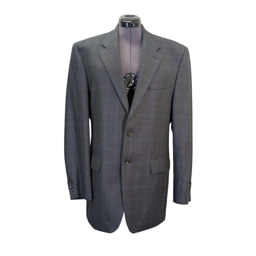 Lauren Ralph Lauren Mens 42L Lambswool Blazer Sport Coat Gray Windowpane Canada